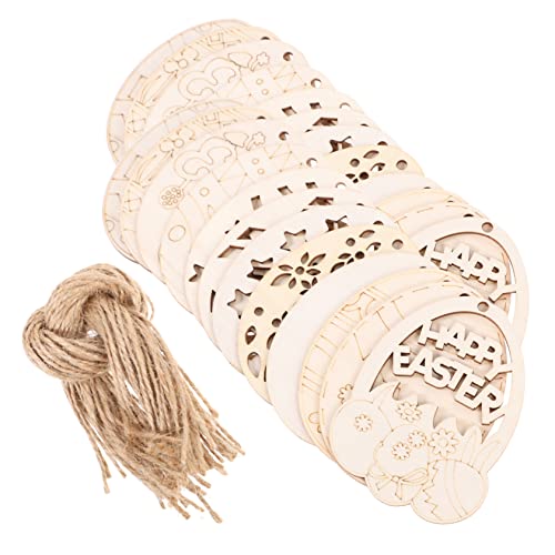 SOLUSTRE 48 Stück Teiliges Holzscheiben Beidseitig Bemalbare Holz Ostereier Stabile DIY Bastelanhänger mit Natürlichem Look für Frühlingsdeko und Ostereier Aufhänger SOLUSTRE 48 Stück Teiliges Holzscheiben Beidseitig Bemalbare Holz Ostereier Stabile DIY Bastelanhänger mit Natürlichem Look für Frühlingsdeko und Ostereier Aufhänger von SOLUSTRE