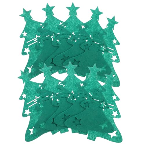 SOLUSTRE 48 Stück Teiliges Weihnachtsbesteckhalter Grünem Filz mit Festlicher Weihnachtsbaumform Langlebige Bestecktaschen für Gabeln und Löffel für Festliche Familienessen und SOLUSTRE 48 Stück Teiliges Weihnachtsbesteckhalter Grünem Filz mit Festlicher Weihnachtsbaumform Langlebige Bestecktaschen für Gabeln und Löffel für Festliche Familienessen und von SOLUSTRE