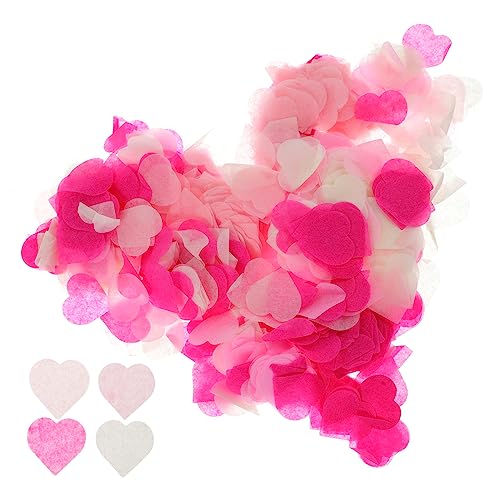 SOLUSTRE 4Packungen Herzförmiges Konfetti Für Hochzeiten Und Valentinstag Papierstreu Für Partydekoration Pro Packung Tiefem von SOLUSTRE