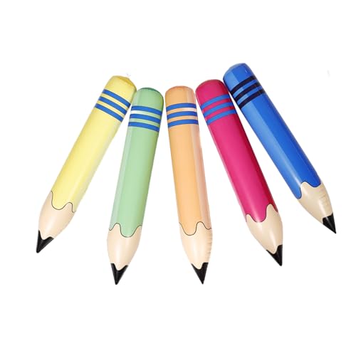 SOLUSTRE 5 Stück Aufblasbare Bleistifte Pool Jumbo Bleistifte Übergroße Party Klassenzimmer Blow Große Geburtstag Riesige Schulkind Buntstift Bleistift Folienballon Kuchen SOLUSTRE 5 Stück Aufblasbare Bleistifte Pool Jumbo Bleistifte Übergroße Party Klassenzimmer Blow Große Geburtstag Riesige Schulkind Buntstift Bleistift Folienballon Kuchen von SOLUSTRE
