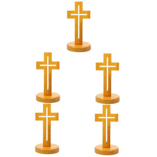 SOLUSTRE 5 Stück Holzkreuz Dekoration aus Holz Rustikales Ornament für Tischdeko Einzigartiges Holzhandwerk für Zuhause Geschenkidee für Freunde Fotorequisiten für Unvergessliche SOLUSTRE 5 Stück Holzkreuz Dekoration aus Holz Rustikales Ornament für Tischdeko Einzigartiges Holzhandwerk für Zuhause Geschenkidee für Freunde Fotorequisiten für Unvergessliche von SOLUSTRE