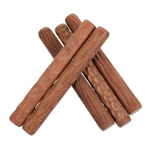 SOLUSTRE 5 Stück Schlammrollwerkzeuge rollen Modelliermasse Prägewalze Töpferwerkzeuge Töpferwalze Tonmodelliermusterwalzen Modellierstempel aus Ton Holz Coffee SOLUSTRE 5 Stück Schlammrollwerkzeuge rollen Modelliermasse Prägewalze Töpferwerkzeuge Töpferwalze Tonmodelliermusterwalzen Modellierstempel aus Ton Holz Coffee von SOLUSTRE