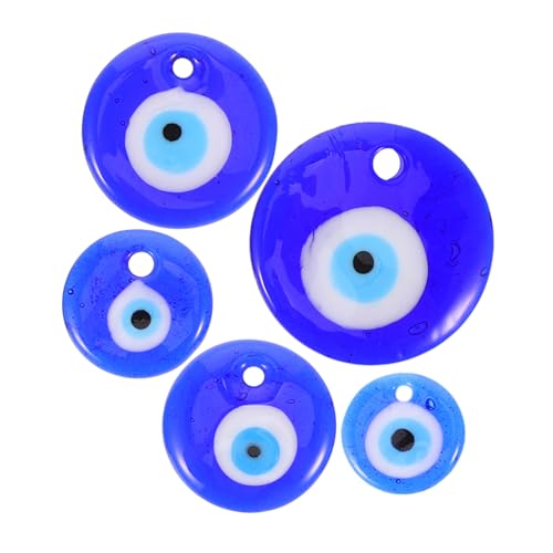 SOLUSTRE 5 Stück Teiliges Evil Eye Glasanhänger Dekorative Schmuckanhänger für DIY Halsketten Armbänder Ohrringe Verschiedene für Modeschmuckherstellung und Bastelbedarf SOLUSTRE 5 Stück Teiliges Evil Eye Glasanhänger Dekorative Schmuckanhänger für DIY Halsketten Armbänder Ohrringe Verschiedene für Modeschmuckherstellung und Bastelbedarf von SOLUSTRE