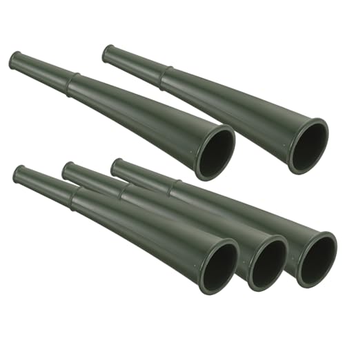SOLUSTRE 5 Stück Teiliges Kunststoff Signalhörner Laut für Training und Outdoor Robuste Langlebige Pfeifen zum Anfeuern und Wettbewerbe Vielseitige Sport und Partyhörner in Militärgrün SOLUSTRE 5 Stück Teiliges Kunststoff Signalhörner Laut für Training und Outdoor Robuste Langlebige Pfeifen zum Anfeuern und Wettbewerbe Vielseitige Sport und Partyhörner in Militärgrün von SOLUSTRE