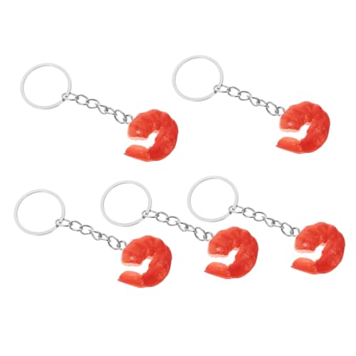 SOLUSTRE 5 Stück Teiliges Lustiger Shrimp Schlüsselanhänger Realistische Nachahmung von Garnelen Handgemacht Imitation Food Anhänger für Damenhandtasche und Auto Zubehör SOLUSTRE 5 Stück Teiliges Lustiger Shrimp Schlüsselanhänger Realistische Nachahmung von Garnelen Handgemacht Imitation Food Anhänger für Damenhandtasche und Auto Zubehör von SOLUSTRE