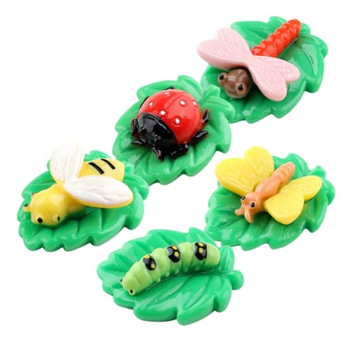 SOLUSTRE 5 Stück Teiliges Mini Harz Insekten Charms Bunte Flache Figuren zum Basteln Scrapbook Zubehör Kleine Tiere Dekoration für DIY Garten Terrarien und Handarbeiten SOLUSTRE 5 Stück Teiliges Mini Harz Insekten Charms Bunte Flache Figuren zum Basteln Scrapbook Zubehör Kleine Tiere Dekoration für DIY Garten Terrarien und Handarbeiten von SOLUSTRE