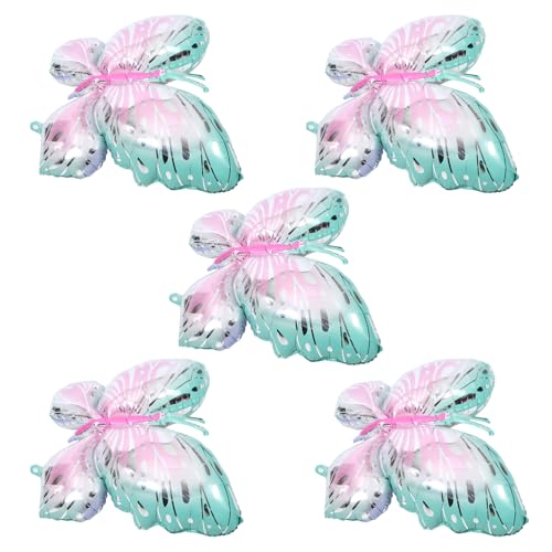 SOLUSTRE 5 Stück Teiliges Schmetterlingsballons Folienballons für Geburtstagsfeiern Deko für Partys Fotorequisiten und Raumdekorationen Leuchtenden Farben und Einzigartigem Design SOLUSTRE 5 Stück Teiliges Schmetterlingsballons Folienballons für Geburtstagsfeiern Deko für Partys Fotorequisiten und Raumdekorationen Leuchtenden Farben und Einzigartigem Design von SOLUSTRE