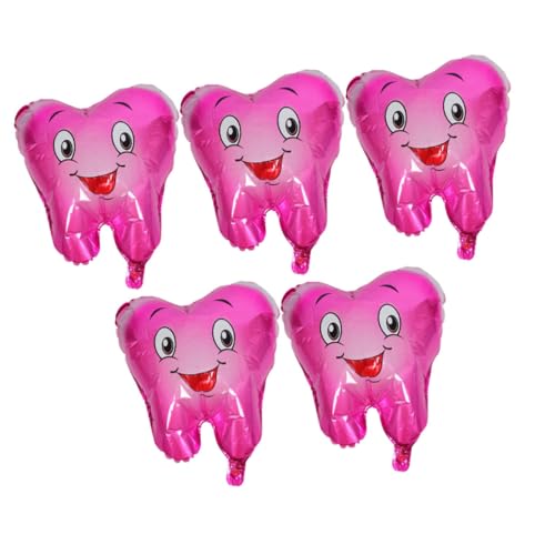 SOLUSTRE 5 Stück Teiliges Zahnförmige Folienballons Niedliche Cartoon Form für Babyparty Deko Vielseitige Partydekorationen für Shower Festliche und Bunte Luftballons für Mädchen Jungen SOLUSTRE 5 Stück Teiliges Zahnförmige Folienballons Niedliche Cartoon Form für Babyparty Deko Vielseitige Partydekorationen für Shower Festliche und Bunte Luftballons für Mädchen Jungen von SOLUSTRE