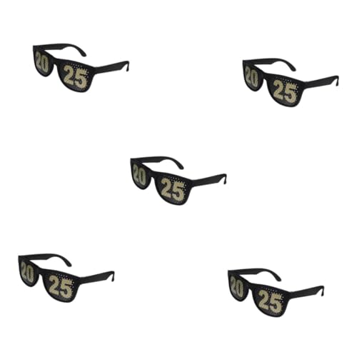 SOLUSTRE 5 Stück digitale Brille Neonbrille für Glow-Party retro geformt Feier Jahre Mode Sonnenbrillen-Gastgeschenke Frohes neues Jahr Dekoration Partygläser groß Abs Black SOLUSTRE 5 Stück digitale Brille Neonbrille für Glow-Party retro geformt Feier Jahre Mode Sonnenbrillen-Gastgeschenke Frohes neues Jahr Dekoration Partygläser groß Abs Black von SOLUSTRE