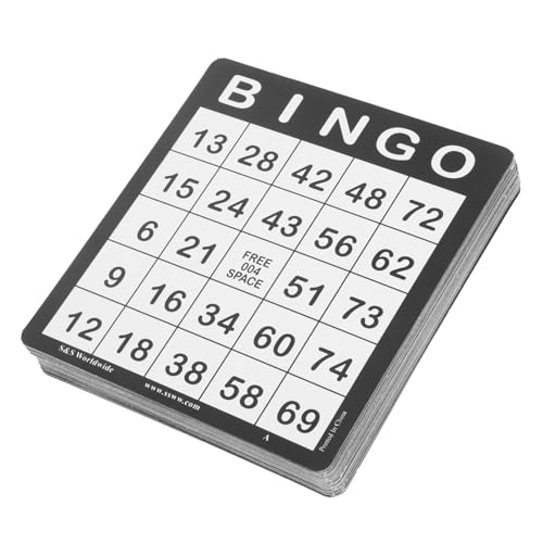SOLUSTRE 50 Stück Bingo-Karten Spielkarten Abrubbeln Kreatives Zubehör Für Bingospiele Interessantes Bingospielzahlen Chinesische Gefälligkeiten -Bingo-Spiel Papier SOLUSTRE 50 Stück Bingo-Karten Spielkarten Abrubbeln Kreatives Zubehör Für Bingospiele Interessantes Bingospielzahlen Chinesische Gefälligkeiten -Bingo-Spiel Papier von SOLUSTRE