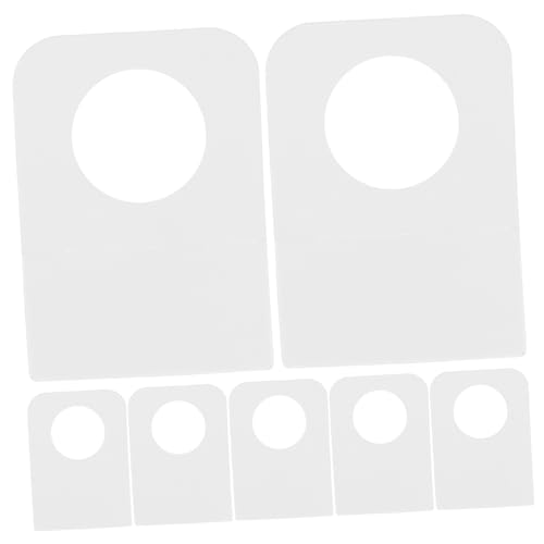SOLUSTRE 500 Stück Selbstklebende Transparente Rundloch aufhängetags aus PVC Pet Starke Haftung Platzsparendes Design Beschreibbar Vielseitig für Einzelhandel Supermarkt und Schmuckdisplay von SOLUSTRE