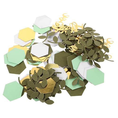 SOLUSTRE 500 Stück Teiliges Konfetti Geburtstagsdeko Grün mit Love Motiven Bunte Tischdekoration für Shower Hochzeit und Party Vielseitiges Streukonfetti für Festliche Tischarrangements SOLUSTRE 500 Stück Teiliges Konfetti Geburtstagsdeko Grün mit Love Motiven Bunte Tischdekoration für Shower Hochzeit und Party Vielseitiges Streukonfetti für Festliche Tischarrangements von SOLUSTRE