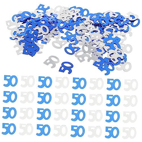 SOLUSTRE 5Packungen Geburtstagskonfetti Und Zahl Dekoration Für Partytisch Einladungen DIY Projekte Und Geschenktüten Glitzernde Tischstreuung Für Besondere Anlässe von SOLUSTRE