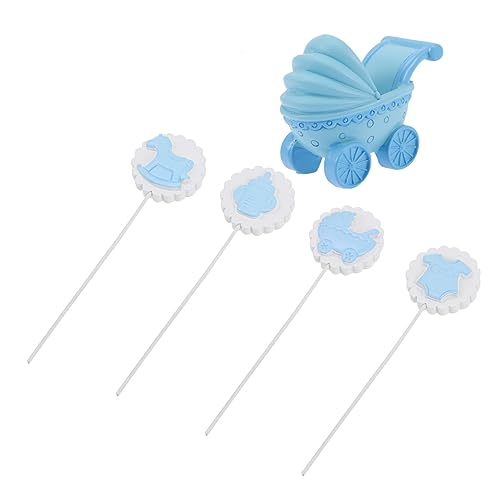 SOLUSTRE 5Stücke Teiliges Kinderwagen Kuchen Niedliche Babyparty Dekoration Für Geburtstagskuchen Babykleidung Flasche Und Holzspielzeug Topper Kuchendekoration SOLUSTRE 5Stücke Teiliges Kinderwagen Kuchen Niedliche Babyparty Dekoration Für Geburtstagskuchen Babykleidung Flasche Und Holzspielzeug Topper Kuchendekoration von SOLUSTRE