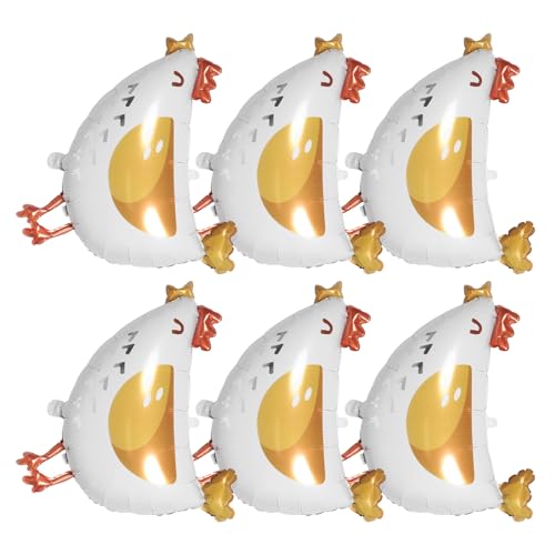 SOLUSTRE 6 Stück Aluminiumfolie Farm Tierballons für Kindergeburtstag Shower und Tier Themenfeiern von SOLUSTRE