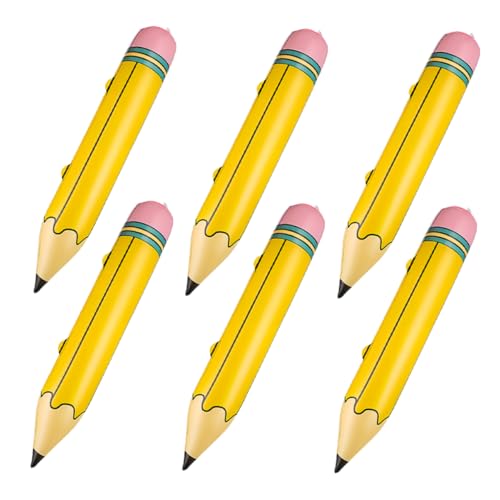 SOLUSTRE 6 Stück Aufblasbare Bleistift Dekoration Riesige Luftballons für Back To School Partys Kreative Klassenzimmer Langlebige Materialien Foto Requisiten für Unvergessliche SOLUSTRE 6 Stück Aufblasbare Bleistift Dekoration Riesige Luftballons für Back To School Partys Kreative Klassenzimmer Langlebige Materialien Foto Requisiten für Unvergessliche von SOLUSTRE