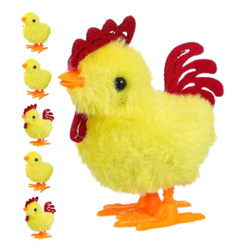 SOLUSTRE 6 Stück Aufzieh Streich Geräuschmacher Hühnchen Für Mädchen Massenspielzeug Für Partygeschenke Hüpfspielzeug Intelligenzspielzeug Huhn Aufziehspielzeug Scherzartikel SOLUSTRE 6 Stück Aufzieh Streich Geräuschmacher Hühnchen Für Mädchen Massenspielzeug Für Partygeschenke Hüpfspielzeug Intelligenzspielzeug Huhn Aufziehspielzeug Scherzartikel von SOLUSTRE