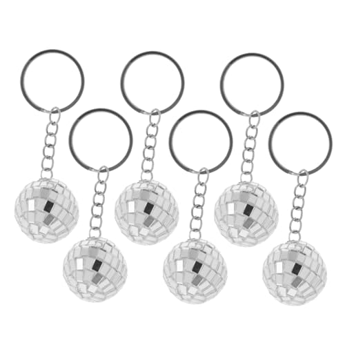 SOLUSTRE 6 Stück Disco Ball Schlüsselanhänger Spiegelnde Mini Discokugeln für Taschen Rucksäcke und Schlüssel Vielseitige Dekoration für Partys und Einzigartige Accessoires Silberner Farbe SOLUSTRE 6 Stück Disco Ball Schlüsselanhänger Spiegelnde Mini Discokugeln für Taschen Rucksäcke und Schlüssel Vielseitige Dekoration für Partys und Einzigartige Accessoires Silberner Farbe von SOLUSTRE