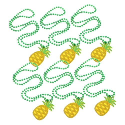 SOLUSTRE 6 Stück Hawaii Party Halsketten Heimdekoration Halsketten Klassenzimmer Zubehör Geburtstagsparty Ananas Halskette Hawaii Motto Party Schulkarnevalspreise von SOLUSTRE