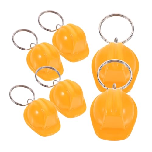 SOLUSTRE 6 Stück Helm Schlüsselanhänger aus Dekorativer Bauhelm Anhänger Robustes Zinklegierungs Material Multifunktional als Schlüssel und Gepäckanhänger Partygeschenk in Gelb SOLUSTRE 6 Stück Helm Schlüsselanhänger aus Dekorativer Bauhelm Anhänger Robustes Zinklegierungs Material Multifunktional als Schlüssel und Gepäckanhänger Partygeschenk in Gelb von SOLUSTRE