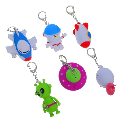 SOLUSTRE 6 Stück LED Taschenlampe Schlüsselanhänger Teiliges mit Tier Blinkend Sound Robuste und Kompakte Spielzeuganhänger Kinderfreundlich und Langlebig für Kindergeburtstag und SOLUSTRE 6 Stück LED Taschenlampe Schlüsselanhänger Teiliges mit Tier Blinkend Sound Robuste und Kompakte Spielzeuganhänger Kinderfreundlich und Langlebig für Kindergeburtstag und von SOLUSTRE