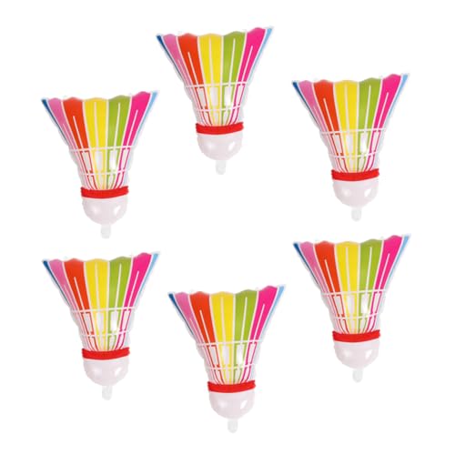 SOLUSTRE 6 Stück Riesiger Aufblasbarer Badmintonballon Sportliche Partydekorationen für Geburtstagsfeiern Wiederverwendbar und Robuste Folienballons mit Auffälligem Design von SOLUSTRE