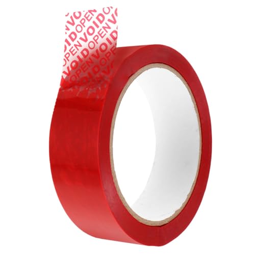 SOLUSTRE 6 Stück Tamper Evident Klebeband Rot Weiß Blau Sicherheitsband mit Void Aufdruck für Diebstahlschutz und Sichere Paketversiegelung Manipulationssicher für Versand und Verpackung von SOLUSTRE