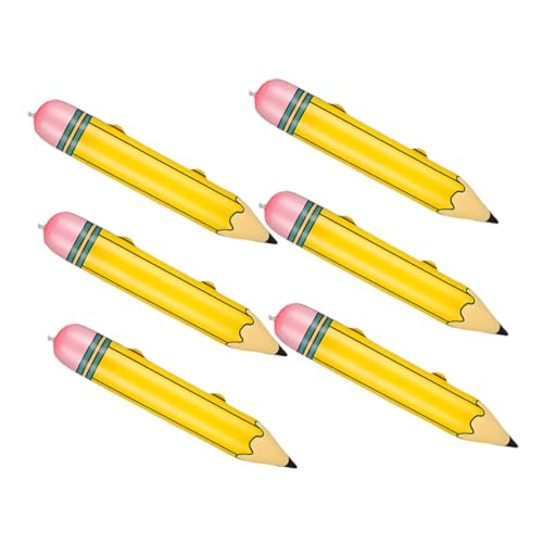 SOLUSTRE 6 Stück Teiliges Aufblasbare Bleistift Luftballons Gelb Lebendige Schulparty Deko für Klassenzimmer Kindergeburtstag Große Schreibwaren Dekoration SOLUSTRE 6 Stück Teiliges Aufblasbare Bleistift Luftballons Gelb Lebendige Schulparty Deko für Klassenzimmer Kindergeburtstag Große Schreibwaren Dekoration von SOLUSTRE