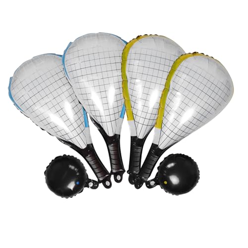 SOLUSTRE 6 Stück Teiliges Aufblasbares Squash Schläger und Ball Gelb und Blau Leichte Party Dekoration für Sport Geburtstag Vielseitig Einsetzbare Festival Ballons für Events SOLUSTRE 6 Stück Teiliges Aufblasbares Squash Schläger und Ball Gelb und Blau Leichte Party Dekoration für Sport Geburtstag Vielseitig Einsetzbare Festival Ballons für Events von SOLUSTRE
