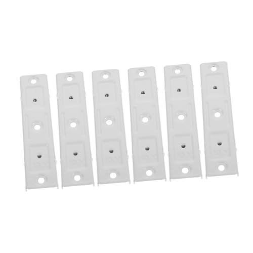 SOLUSTRE 6 Stück Teiliges Eckverbinder Weiß für Gardinenschienensystem Flexibler Decken und Wandmontage Befestigungsclip Erweiterter Vorhangschienenverbinder für Raumteiler Einfache SOLUSTRE 6 Stück Teiliges Eckverbinder Weiß für Gardinenschienensystem Flexibler Decken und Wandmontage Befestigungsclip Erweiterter Vorhangschienenverbinder für Raumteiler Einfache von SOLUSTRE