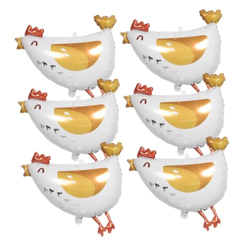 SOLUSTRE 6 Stück Teiliges Farm Themen Hühnchen Folienballons Langlebige Kindergeburtstag Shower Partydeko Helium und Luftbefüllbar Bunte Bauernhoftiere für Innen und Außenbereich SOLUSTRE 6 Stück Teiliges Farm Themen Hühnchen Folienballons Langlebige Kindergeburtstag Shower Partydeko Helium und Luftbefüllbar Bunte Bauernhoftiere für Innen und Außenbereich von SOLUSTRE