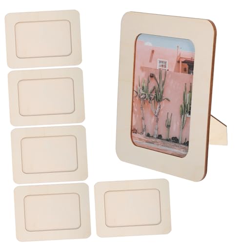 SOLUSTRE 6 Stück Teiliges Holz Bilderrahmen Stabilem Buxus Holz Naturbelassen Bemalen Stehende Fotorahmen für Diy Bastelprojekte für Familie Hochzeit Geburtstag SOLUSTRE 6 Stück Teiliges Holz Bilderrahmen Stabilem Buxus Holz Naturbelassen Bemalen Stehende Fotorahmen für Diy Bastelprojekte für Familie Hochzeit Geburtstag von SOLUSTRE