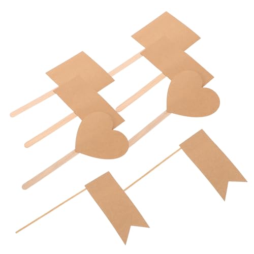 SOLUSTRE 60 Stück Teiliges Kraftpapier Cake Tag mit Herz Rechteck und Flaggenformen Vielseitige Handliche Kuchen Dekoration für Geburtstag Party Buffet Leichte Kompakte Kuchenstecker SOLUSTRE 60 Stück Teiliges Kraftpapier Cake Tag mit Herz Rechteck und Flaggenformen Vielseitige Handliche Kuchen Dekoration für Geburtstag Party Buffet Leichte Kompakte Kuchenstecker von SOLUSTRE