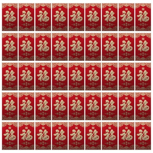 SOLUSTRE 60 Stück rote Umschläge zum chinesischen Neujahr 2025 Hong Bao Glücksgeld Geldumschläge rote Pakete Lai See für Mondpferd Neujahr Hochzeit Geburtstag SOLUSTRE 60 Stück rote Umschläge zum chinesischen Neujahr 2025 Hong Bao Glücksgeld Geldumschläge rote Pakete Lai See für Mondpferd Neujahr Hochzeit Geburtstag von SOLUSTRE