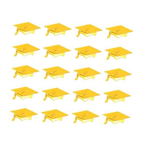 SOLUSTRE 600 Stück 2020 Doktorand Der Student -abschlussfeier Geschreddert Grad Abschluss Konfetti 2020 Topper Abschluss-herzstück Abschlusskappe Für Erwachsene Dekorationen Golden von SOLUSTRE