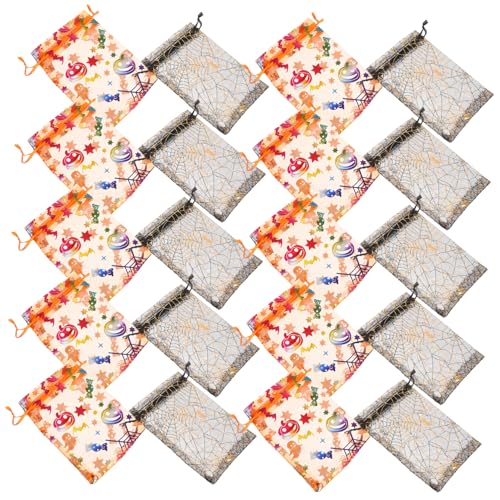 SOLUSTRE 60stücke Kürbis-bonbontüten Aus Schwarze Goodie Bags Goody Bags Mit Netzbeutel Und Kordelzug Halloween-süßigkeiten-schmuckbeutel Organzabeutel Für Snacks Und Spielzeug SOLUSTRE 60stücke Kürbis-bonbontüten Aus Schwarze Goodie Bags Goody Bags Mit Netzbeutel Und Kordelzug Halloween-süßigkeiten-schmuckbeutel Organzabeutel Für Snacks Und Spielzeug von SOLUSTRE