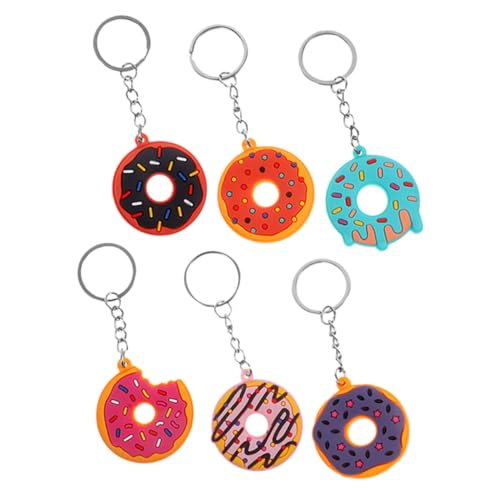 SOLUSTRE 6Stücke Donut Schlüsselanhänger Süße Anhänger aus Dekorative Rucksack Anhänger Partygeschenke für Erwachsene SOLUSTRE 6Stücke Donut Schlüsselanhänger Süße Anhänger aus Dekorative Rucksack Anhänger Partygeschenke für Erwachsene von SOLUSTRE