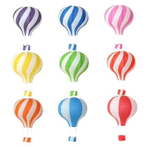 SOLUSTRE 6Stücke Faltbare Heißluftballon Papierlaternen Partydekoration für Hochzeiten Geburtstagsfeiern und Festlichkeiten Innen und Außenlaternen SOLUSTRE 6Stücke Faltbare Heißluftballon Papierlaternen Partydekoration für Hochzeiten Geburtstagsfeiern und Festlichkeiten Innen und Außenlaternen von SOLUSTRE