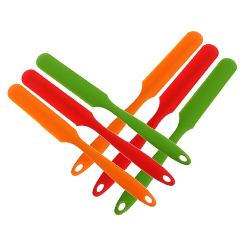 SOLUSTRE 6Stücke Silikonschaber Teilig Ergonomische Spatel für Kuchencreme und Erdnussbutter Hitzebeständig Leicht zu Reinigen Platzsparend für Backen SOLUSTRE 6Stücke Silikonschaber Teilig Ergonomische Spatel für Kuchencreme und Erdnussbutter Hitzebeständig Leicht zu Reinigen Platzsparend für Backen von SOLUSTRE