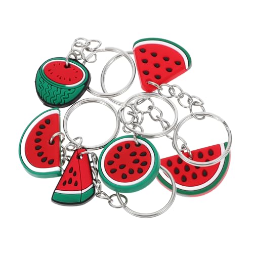 SOLUSTRE 6Stücke Wassermelonen Schlüsselanhänger Charm Süße Schlüsselanhänger Für Taschen Rucksäcke Und Dekoration Und Partys von SOLUSTRE