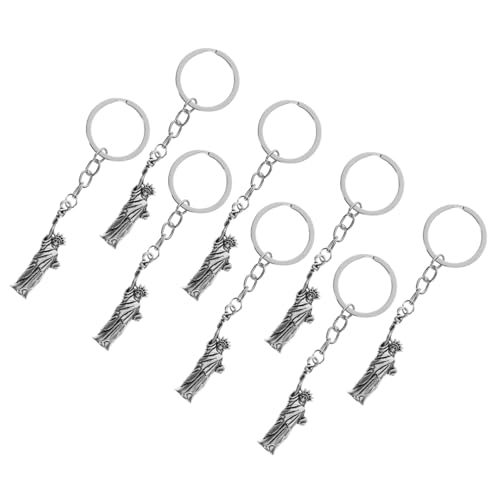 SOLUSTRE 8 Stück Party-Schlüsselanhänger Schlüsselkette Perlen Handtaschen-Anhänger Schlüsselanhänger süß Silber girly Tasche hängende Dekoration patriotische Partygeschenke Metall Silver SOLUSTRE 8 Stück Party-Schlüsselanhänger Schlüsselkette Perlen Handtaschen-Anhänger Schlüsselanhänger süß Silber girly Tasche hängende Dekoration patriotische Partygeschenke Metall Silver von SOLUSTRE