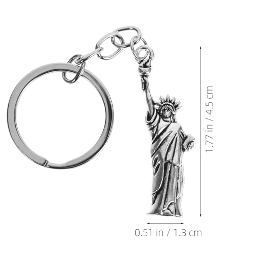 SOLUSTRE 8 Stück Teiliges Schlüsselanhänger Liberty Statue Schlüsselanhänger Dekorativ als Taschenanhänger und Souvenir für Of July Party Geschenk von SOLUSTRE