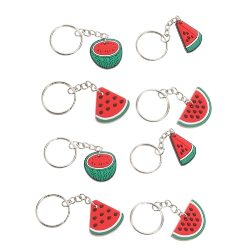 SOLUSTRE 8 Stück Wassermelonen Schlüsselanhänger Wassermelonen Anhänger Schlüsselanhänger Party Wassermelonen Schlüsselanhänger Charms Großfrucht Schlüsselanhänger von SOLUSTRE
