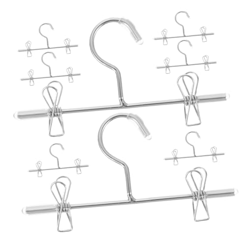 SOLUSTRE 8Stücke Kleiderbügel für Puppen Metall Puppenzubehör Platzsparend für Puppenkleiderschränke und Kreative Outfit Organisation Schont die Kleidung von SOLUSTRE