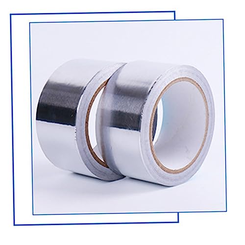 SOLUSTRE Aluminium Folien Klebeband Selbstklebendes Dichtband für Hitzebeständige Anwendungen für Reparaturen Küche Hvac und Isolierung von SOLUSTRE