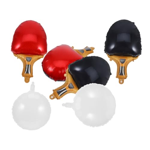 SOLUSTRE Aluminiumfolie Tischtennis Ballon Teilig mit Roten und Schwarzen Schlägern Weißen Bällen Wiederverwendbar Sportliche Partydeko für Geburtstag und Sportveranstaltungen SOLUSTRE Aluminiumfolie Tischtennis Ballon Teilig mit Roten und Schwarzen Schlägern Weißen Bällen Wiederverwendbar Sportliche Partydeko für Geburtstag und Sportveranstaltungen von SOLUSTRE