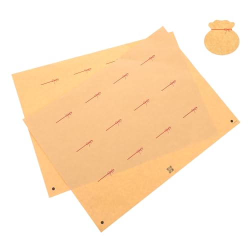 SOLUSTRE Aufkleber Für Weinflaschen Weinetiketten Zum Ausdrucken Rohlinge Für Weinetiketten Etiketten Für Weinetiketten Weinetikettenaufkleber Für Flaschen Kraftpapier Beige von SOLUSTRE