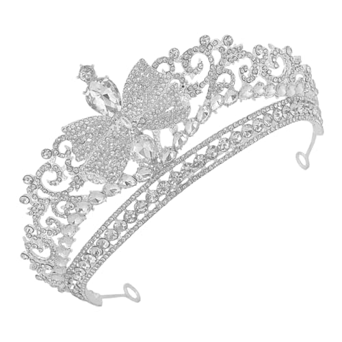 SOLUSTRE Brautkrone Strass Tiara Glänzendes Hochzeitsaccessoire Dekorative Krone Für Brautjungfern Funkelnde Kopfbedeckung Für Feiern Und Besondere SOLUSTRE Brautkrone Strass Tiara Glänzendes Hochzeitsaccessoire Dekorative Krone Für Brautjungfern Funkelnde Kopfbedeckung Für Feiern Und Besondere von SOLUSTRE