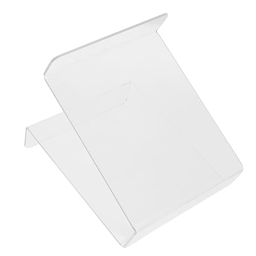 SOLUSTRE Buchstützen-Bücherregal Vinyl -Rekordspeicherstand Vinyl Record Organizer Plattenständer Rekordhalter Vinyl-Rack-Halter Halter für Schallplatten Vinyl-Organizer Acryl Transparent von SOLUSTRE