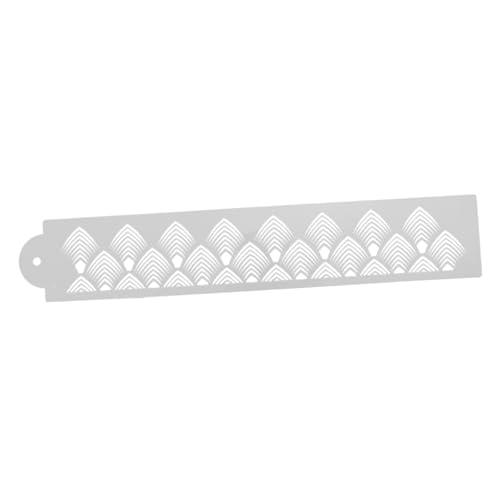 SOLUSTRE Cake Stencil aus Lebensmittelechtem Pet für Feine Tortendekoration Wiederverwendbare Backschablone Einfach zu Reinigen für Profi Hobbybäcker zum Verzieren von Kuchen und Keksen von SOLUSTRE